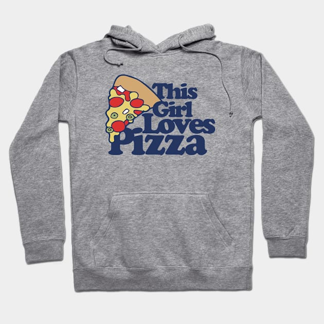 This girl loves pizza Hoodie by bubbsnugg